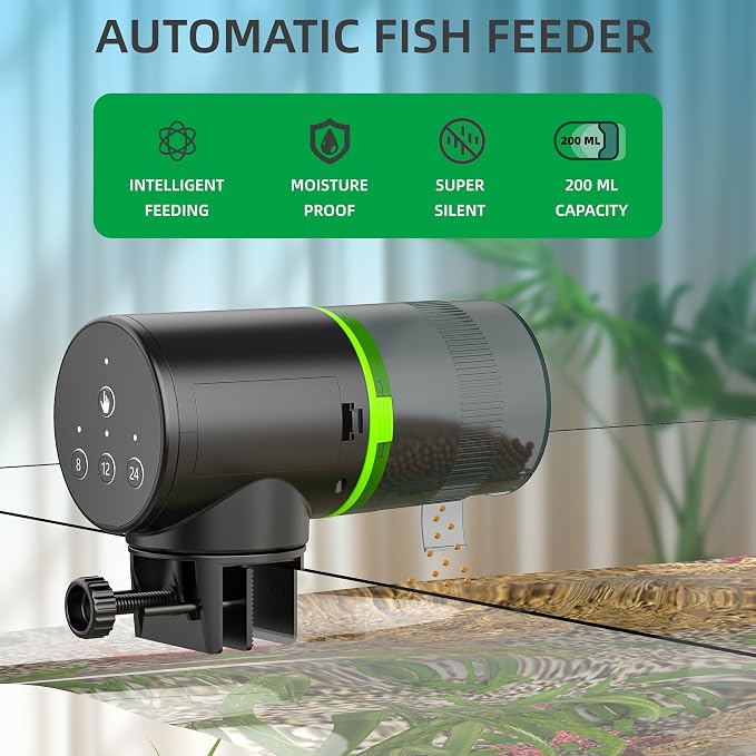FREESEA Automatic Fish Feeder for Aquarium: Auto Fish Food Dispenser - Image 2