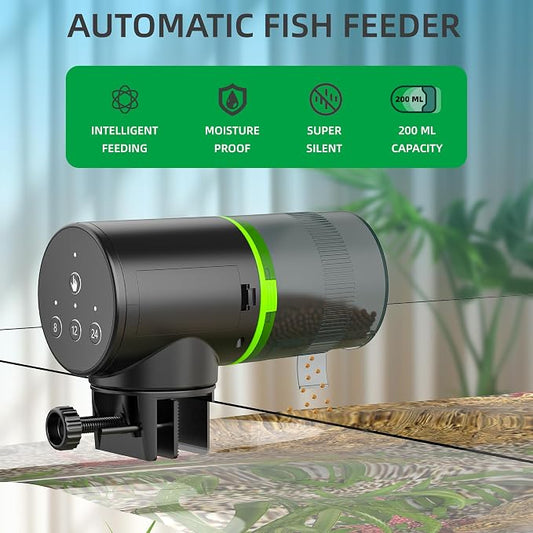 FREESEA Automatic Fish Feeder for Aquarium: Auto Fish Food Dispenser - Image 2