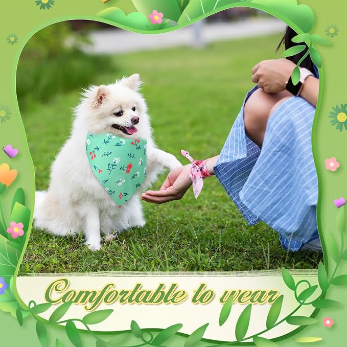 Weewooday 50 Pcs Spring Dog Bandanas Bulk - Image 6