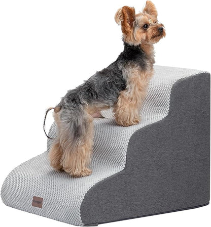 Dog Stairs for Couch Sofa and Chair, 3-Step Dog Steps for Small Dogs and Cats by Garnpet