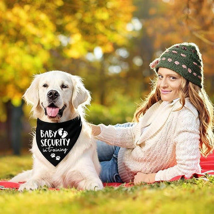Baby Security in Training Dog Bandana Pet Scarf Pregnancy Announcement Dog - Image 5