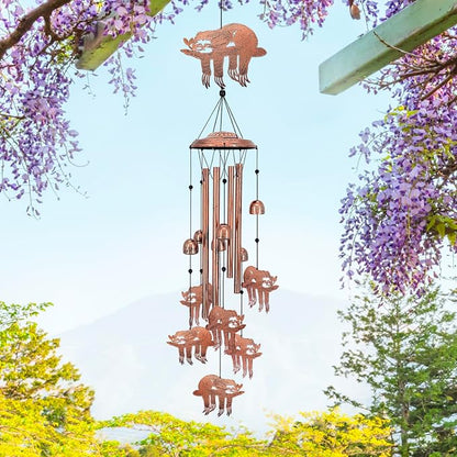 Sloth Wind Chimes for Outside, Sloth Gifts for Women/Men/Sympathy Gift/Memorial - Image 6