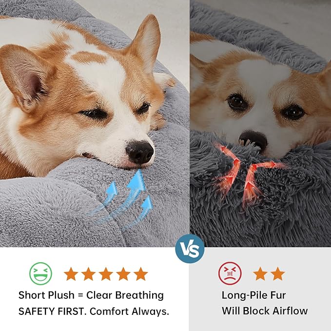 OhGeni 31 inches Calming Donut Orthopedic Dog & Cat Bed - Image 3