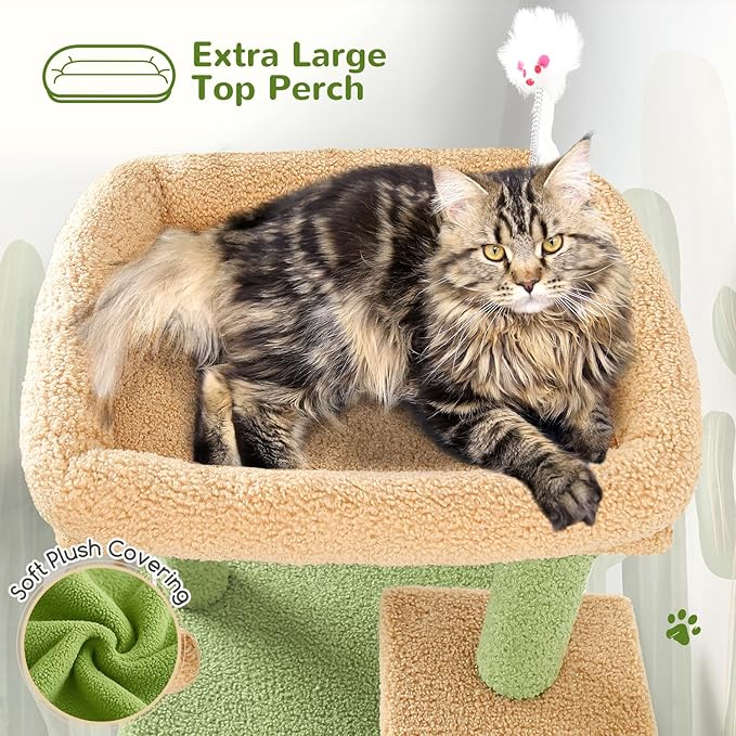 Globlazer Cactus Cat Tree Tower - Image 3
