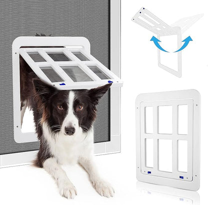 PETLESO Dog Door for Sliding Door, Lockable Dog Screen Door by PETLESO