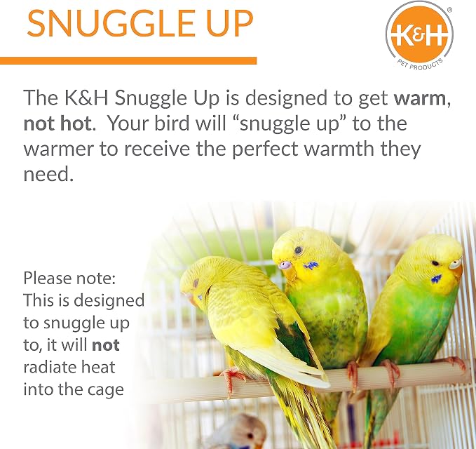 K&H Pet Products Snuggle-Up Bird Cage Heater, Bird Cage Accessory, Exotic Avian - Image 5