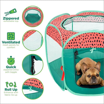 Furhaven Portable Dog Playpen Cat Tent, Pet Playground, Kennel Foldable Indoor - Image 3