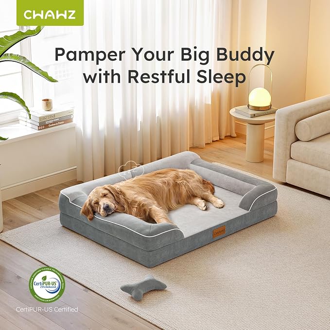 Jumbo Dog Beds for Extra Large Dogs, Orthopedic Dog Bed - Image 5