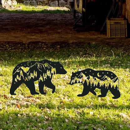 Bear Metal Garden Stakes Yard Decor, Lawn Ornaments - Image 6