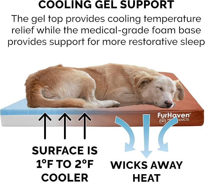 Furhaven Water-Resistant Cooling Gel Dog Bed - Image 5