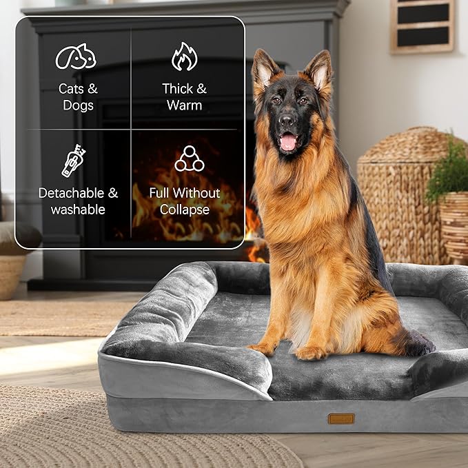 Orthopedic Dog Bed with Sides - Image 2