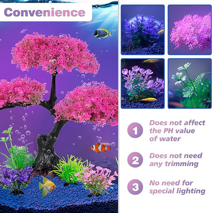 Ameliade Aquarium Artificial Plastic Plants Decoration - Image 5