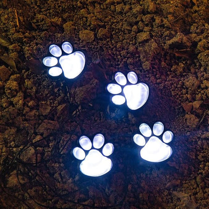 Elnsivo Paw Print Solar Outdoor Lights, Solar Lights Outdoor Waterproof Dog Paw - Image 2