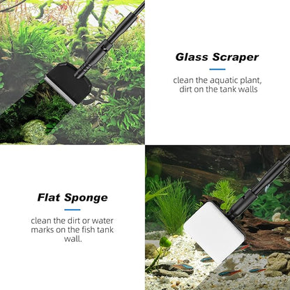 hygger Small Fish Tank Cleaner, Aquarium Cleaning Tools Kit - Image 2