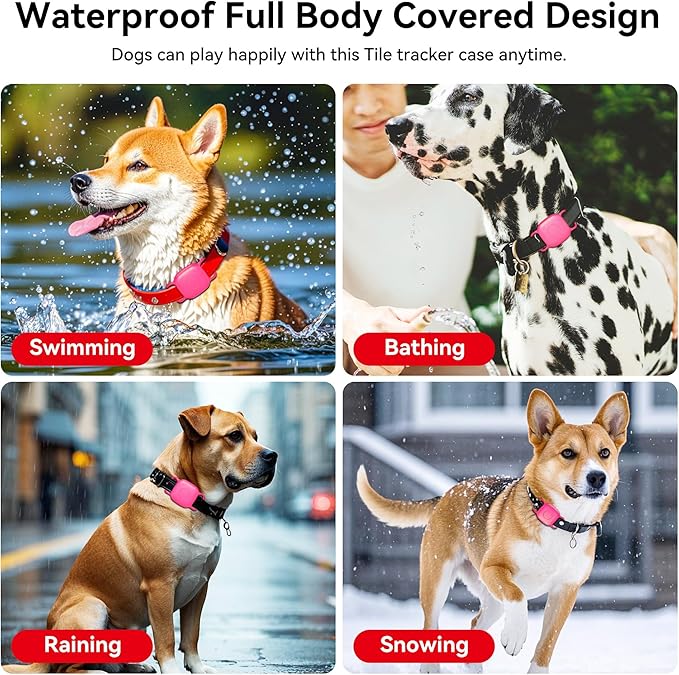 2-Pack Dog Collar Holder for Tile Life360 Mate 2022 Tracker, Waterproof - Image 3
