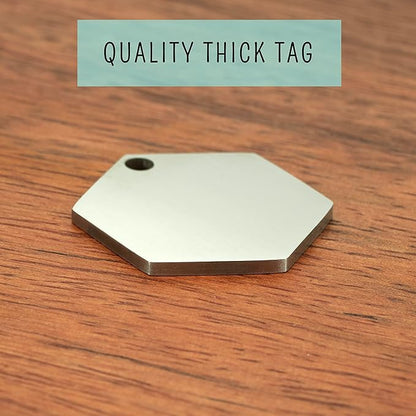 Ultra Joys Stainless Steel Pet ID Tag Dog Name Tags Personalized Front and Back - Image 4