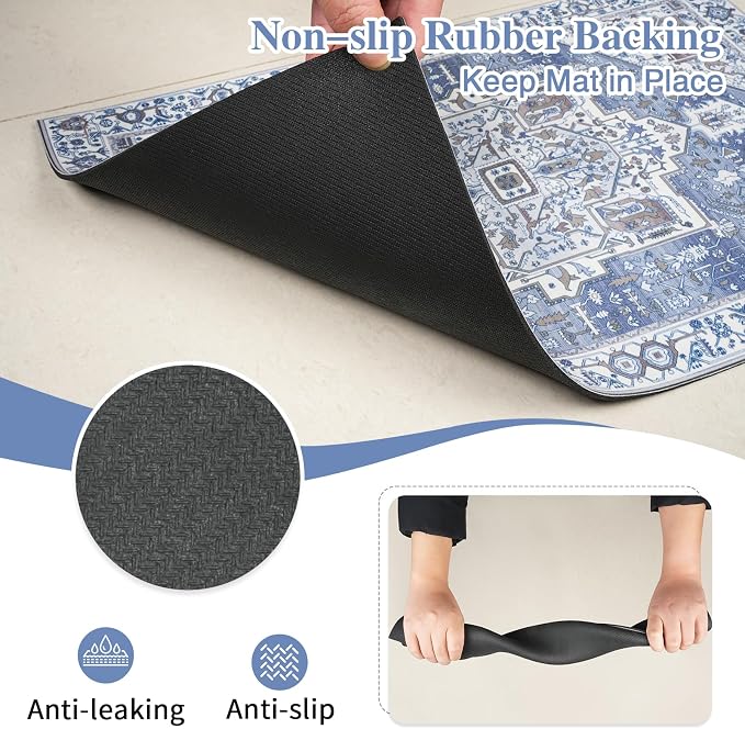 famibay Dog Food Mat, Absorbent Cat Dog Mats - Image 7