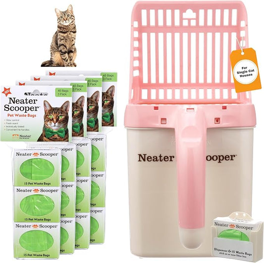 Neater Pet Brands Neater Scooper Standard Cat Litter Scoop, 195 Refill Bags – by NeaterPetBrands
