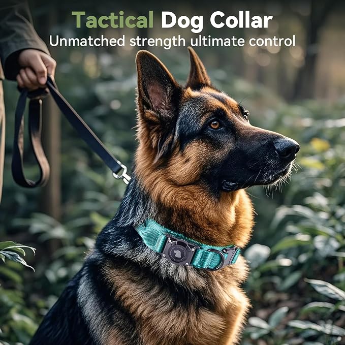 2025 Upgrade Waterproof AirTag Dog Collar, Military Tactical Dog Collar - Image 2