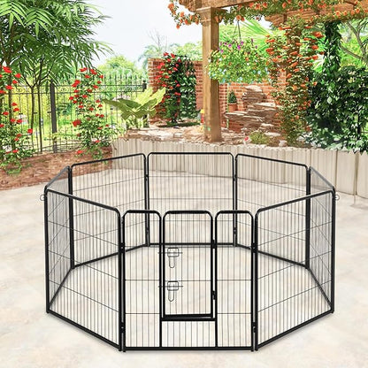 BestPet | Dog Playpen | 40 Inch, 8 Panels | Heavy Duty Metal Pet Exercise Pen | - Image 2