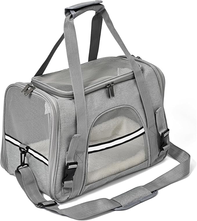 Dog Cat Carrier Soft for Small Pet Up to 16 Lbs TSA Airline Approved Travel by Unknown