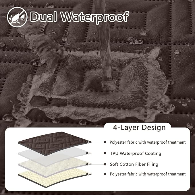 hyha Waterproof Dog Blanket, Soft Dog Bed Cover Pet Blankets, Waterproof Sofa - Image 2