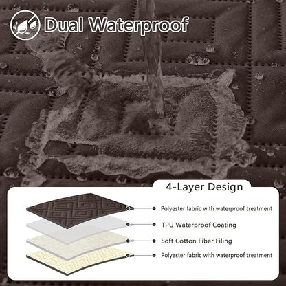 hyha Waterproof Dog Blanket, Soft Dog Bed Cover Pet Blankets, Waterproof Sofa - Image 2