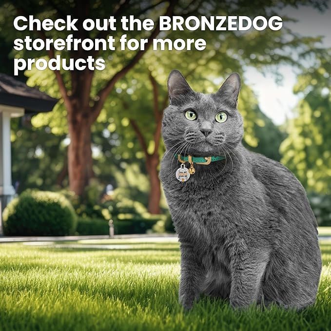 BRONZEDOG Leather Cat Collar - Image 6