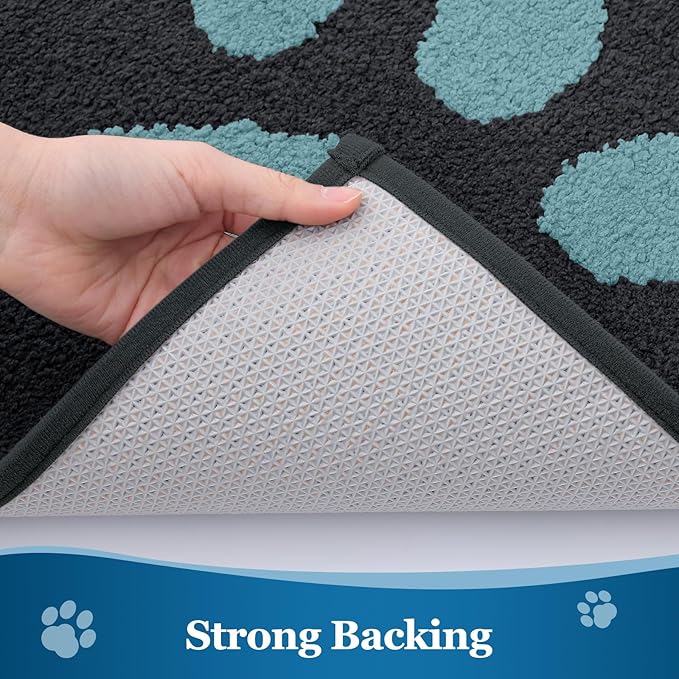 Buganda Dog Door Mat for Muddy Paws, Absorbent Dirt Trapper Washable Indoor - Image 5