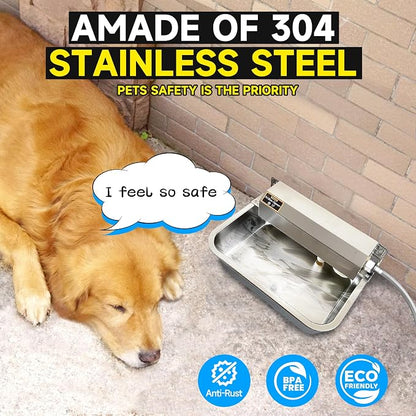 Automatic Dog Water Dispenser, 2 Gallons 304 Stainless Steel Large Dog Water - Image 6