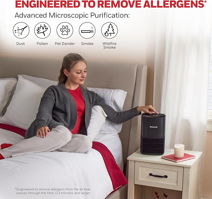 Honeywell Allergen Plus Compact HEPA Small Room Air Purifiers - Image 4