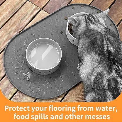 KPWACD Pet Feeding Mat for Dogs and Cats, Silicone Dog Placemat Non-Slip - Image 8
