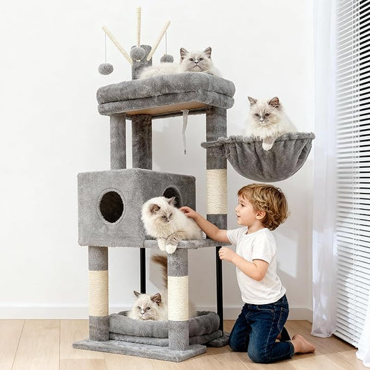 Heybly Cat Tree, 45.3-Inch Cat Tower - Image 2