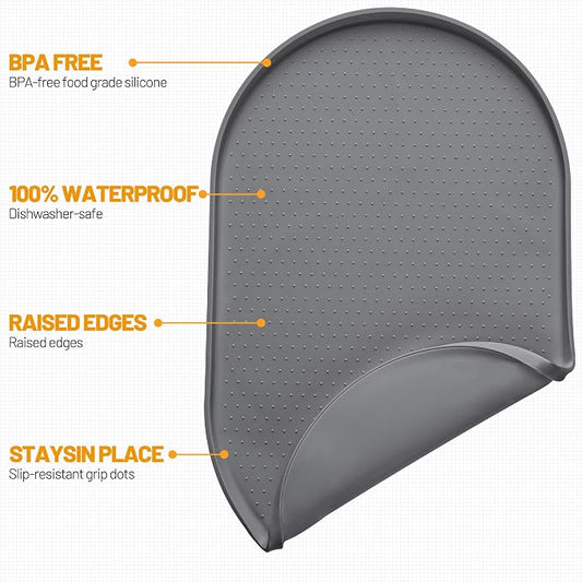 Hubulk 100% Waterproof Silicone Pet Feeding Mat - Image 2