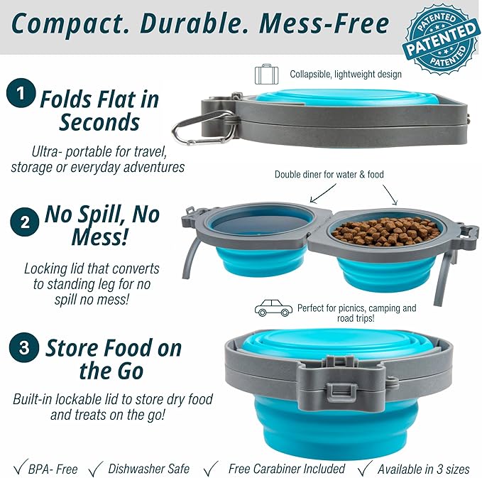 Loving Pets 73807992: Travel Double Diner Dog Bowl - Image 2
