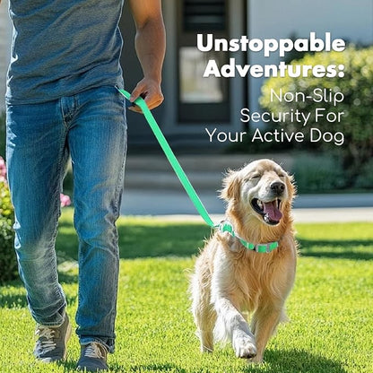 4.2FT Dog Collar and Leash Set, PVC Waterproof Adjustable Odor Proof Pet - Image 6