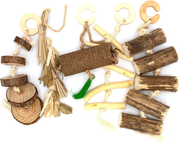 Oxbow Enriched Life Natural Dangly Party Pack, Rabbit Toys, Guinea Pig Toys - Image 3