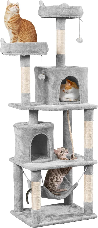 Yaheetech Cat Tree Tower, 70.5in Multi Level Cat Tree Kitten Condo by Yaheetech