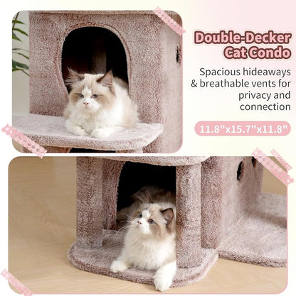 Heybly Cat Tree, 25.6-inch Cat Tower - Image 8