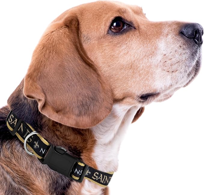 Pets First NFL New Orleans Saints Licensed PET COLLAR, Extra Large - Image 3