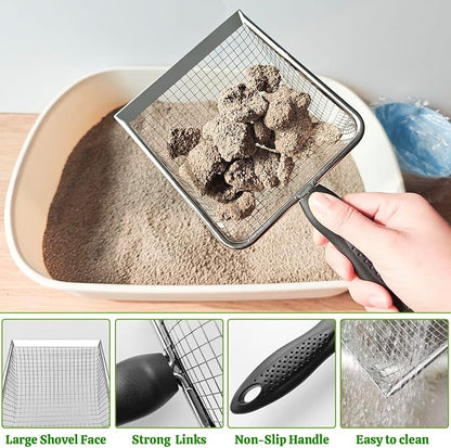 Widened Metal Cat Litter Scoop, Cat Scooper - Image 5