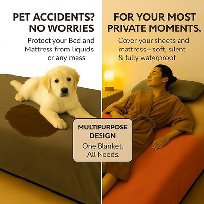 Waterproof Blanket for Bed or Couch – Soft and Leakproof Waterproof Throw - Image 2