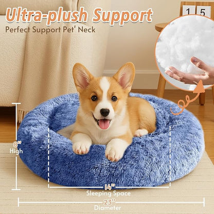 JOLLYVOGUE Calming Dog Bed for Small Dogs - Image 4