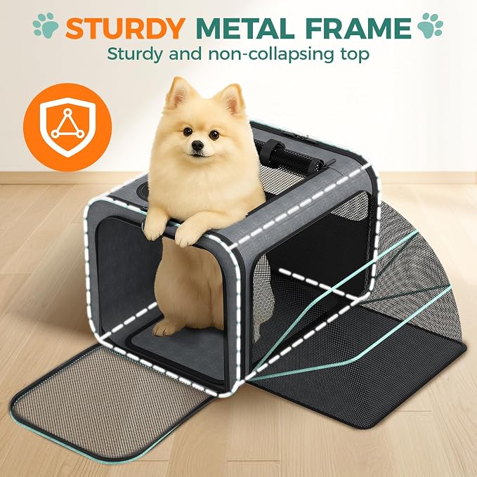 Cat Carrier for Airline Approved: Soft-Sided Cat Carrier Expandable for Small - Image 2