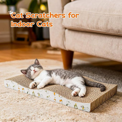 PatiencET Cardboard Cat Scratcher Pads, Catnip Included, - Image 5
