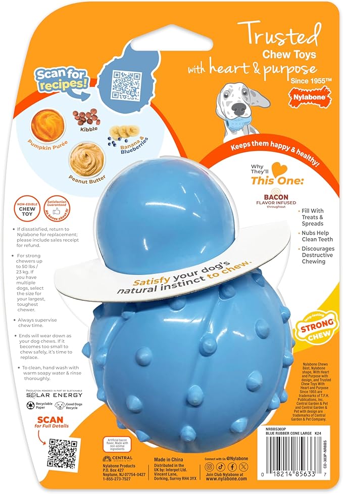 Nylabone Treatin' Cone Strong Stuffable Chew Toy - Image 12