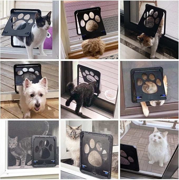 NAMSAN Cat Screen Door, Flap Opening 8 x 10 inches, Cat Door - Image 2