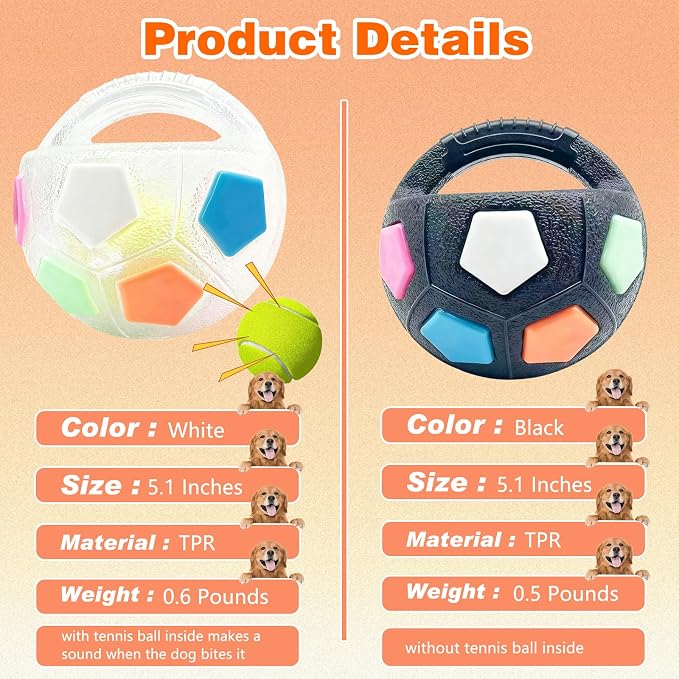 Dog Calming Ball with Handle, Interactive Ball - Image 3