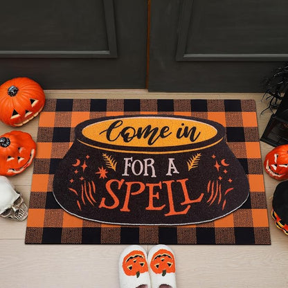 Tinideya 2 Pcs Halloween Door Mat Come in - Image 5