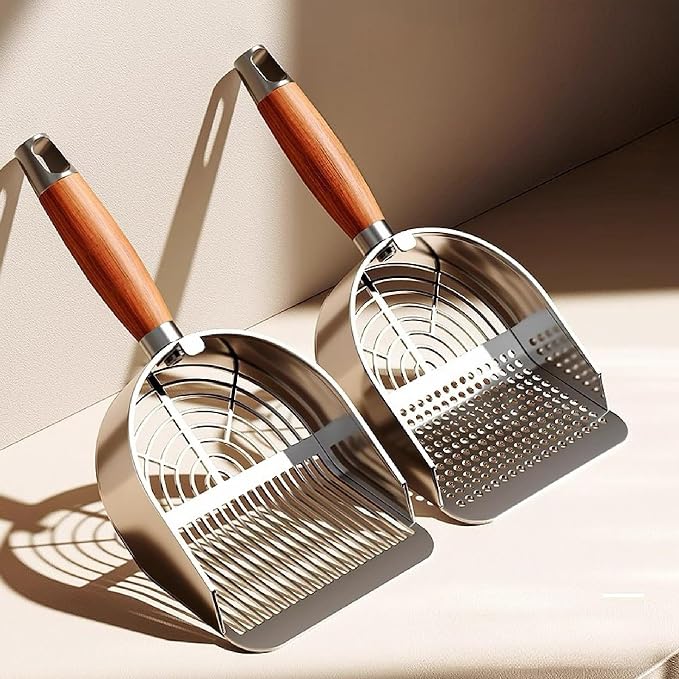 DHXYZZB Cat Litter Scoop 304 Stainless Steel Litter Shovel, Heavy Duty Litter - Image 8